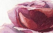 Kissen Kreuzstich Rosa