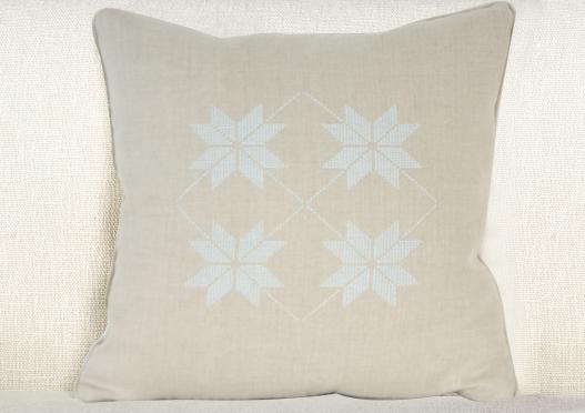 Kissen Kreuzstich Fiocco di neve 