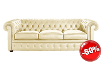 Leder-sofa Chester 3-sitzer