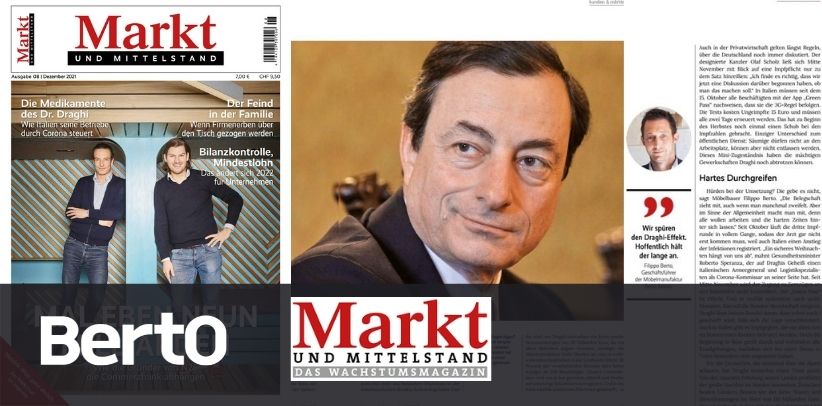 Filippo Berto interviewt in der Zeitschrift Markt und Mittelstand