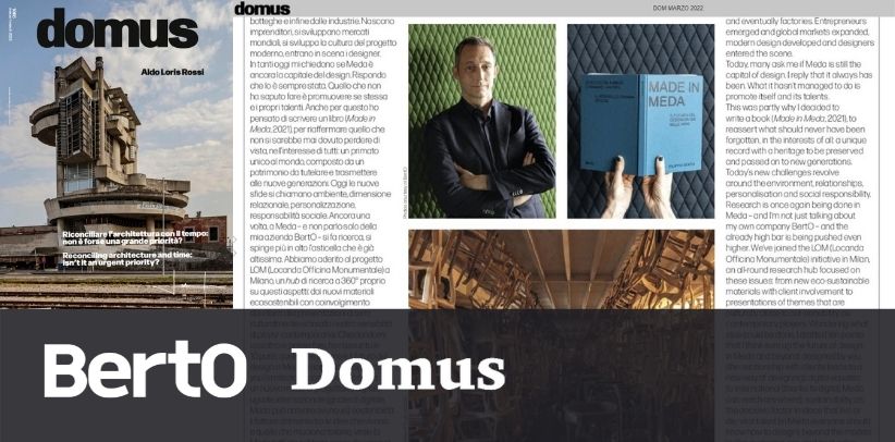 Domus Meinungen: Filippo Berto spricht über MADE IN MEDA