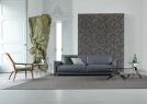 Ergonomisches Ledersofa Tommy kombiniert mit dem Sessel Patti – BertO