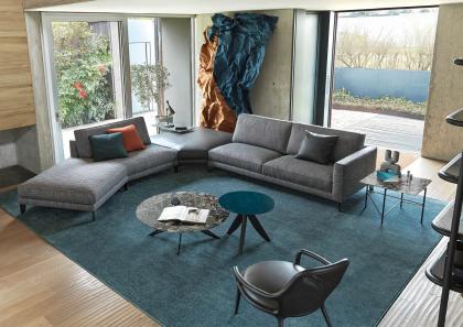 Zimmer mit modularem Sofa Time Break in Hufeisenausführung - BertO