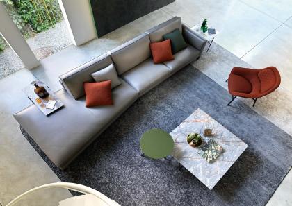 Wohnzimmer mit modularem Sofa Time Break – BertO	