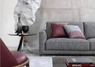 Wohnzimmer mit komfortables Design-Sofa - BertO