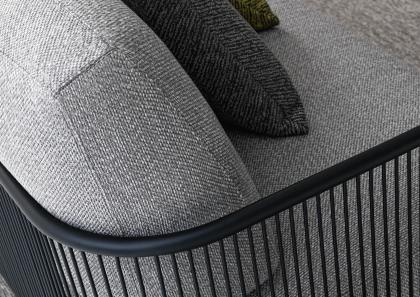 Detail der Struktur des Outdoor-Sofas Brian - BertO