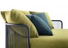 Runde Sofa John B mit Edelstahlstruktur - BertO