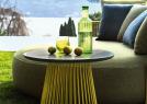 Carl Outdoor-Couchtisch Lavasteinplatte - BertO