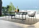 Outdoor-Stuhl mit Edelstahlstruktur - Outdoor-Möbel BertO