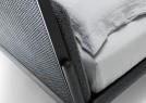 East Side-Bettdetail mit Kopfteil aus Wiener Geflecht Black Edition - BertO