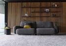 Modularsofa Iggy aus dunkelgrauem Fun-Stoff - BertO