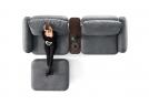 Moderner Ledersofa Lust Iggy mit Dive-Konsole - BertO