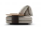 Modernes Sofa David mit Tablett-Armlehne - BertO
