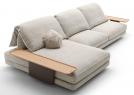 Modulares Sofa David mit Tablett-Armlehne - BertO