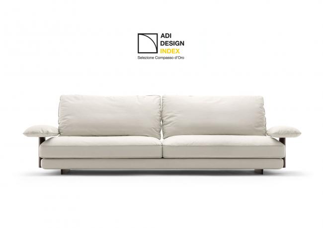 Modernes Ledersofa David - BertO