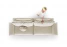 Modernes Ledersofa David von oben - BertO