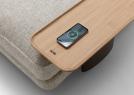 Kabellose Armlehne modernes Sofa David mit Smartphone - BertO