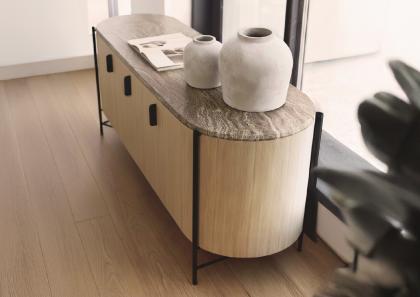 MODERNE ANRICHTE UND KOMMODE AUS EICHE HILLY