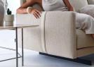 Sofa mit Chaiselongue Dee Dee im Stoff Dorian NATURAL 2026 – BertO