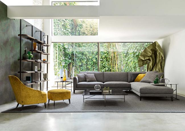 Modular-Sofa Time Break nach Mass - cm L.318 x P.252 x H.85 - BertO Salotti