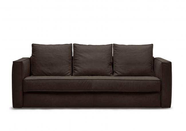 Schlafsofa aus leder Robinson - 3 sitzer cm L.215 x T.100 x H.90