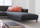 Sofa Time Break aus leinen - Chaise longue cm L.104 x P.252 x H.85
