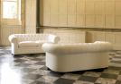 Chester-Sofa aus weiß Leder - BertO Shop