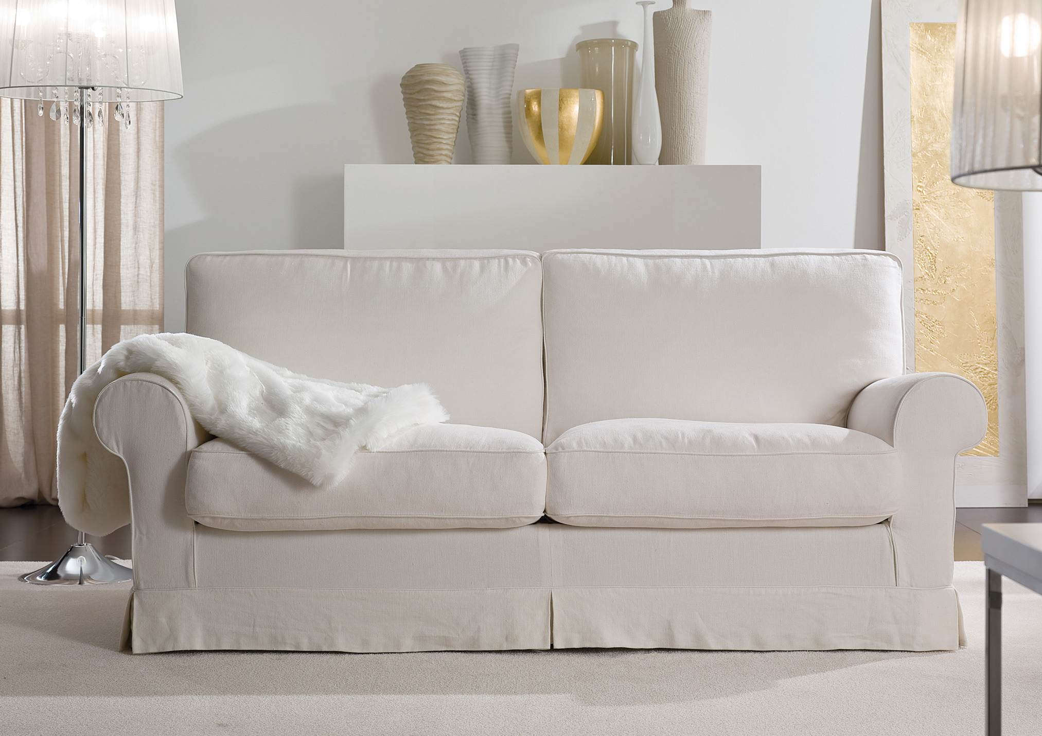 Outlet Klassische Sofa aus Leinen BertO Shop