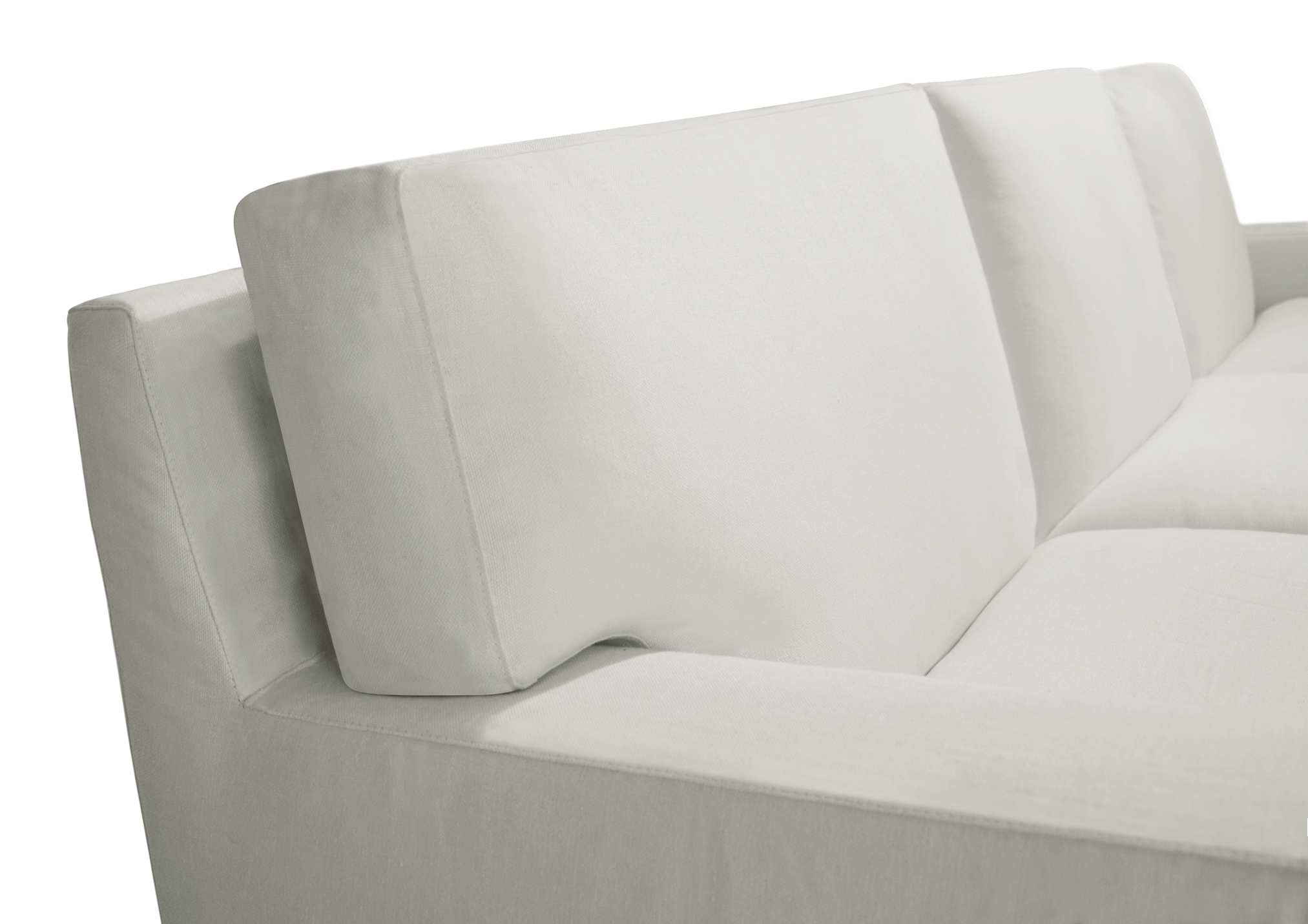 Outlet | Sofa aus Leinen mit Chaiselongue - BertO Shop