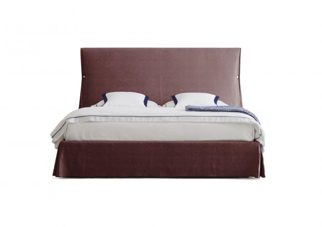 Sorbonne Bett aus Chenille - king size cm L.198 x T.218 x H.130