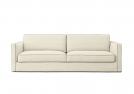 Designsofa Danton aus Leinen - Weiß Farbe