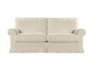 Leinen Sofa College mit hoher Rückenlehne - 2 sitzer maxi - Natural Leinen