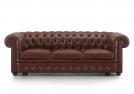 Bettsofa Chesterfield aus  Kunstleder - BertO Outlet