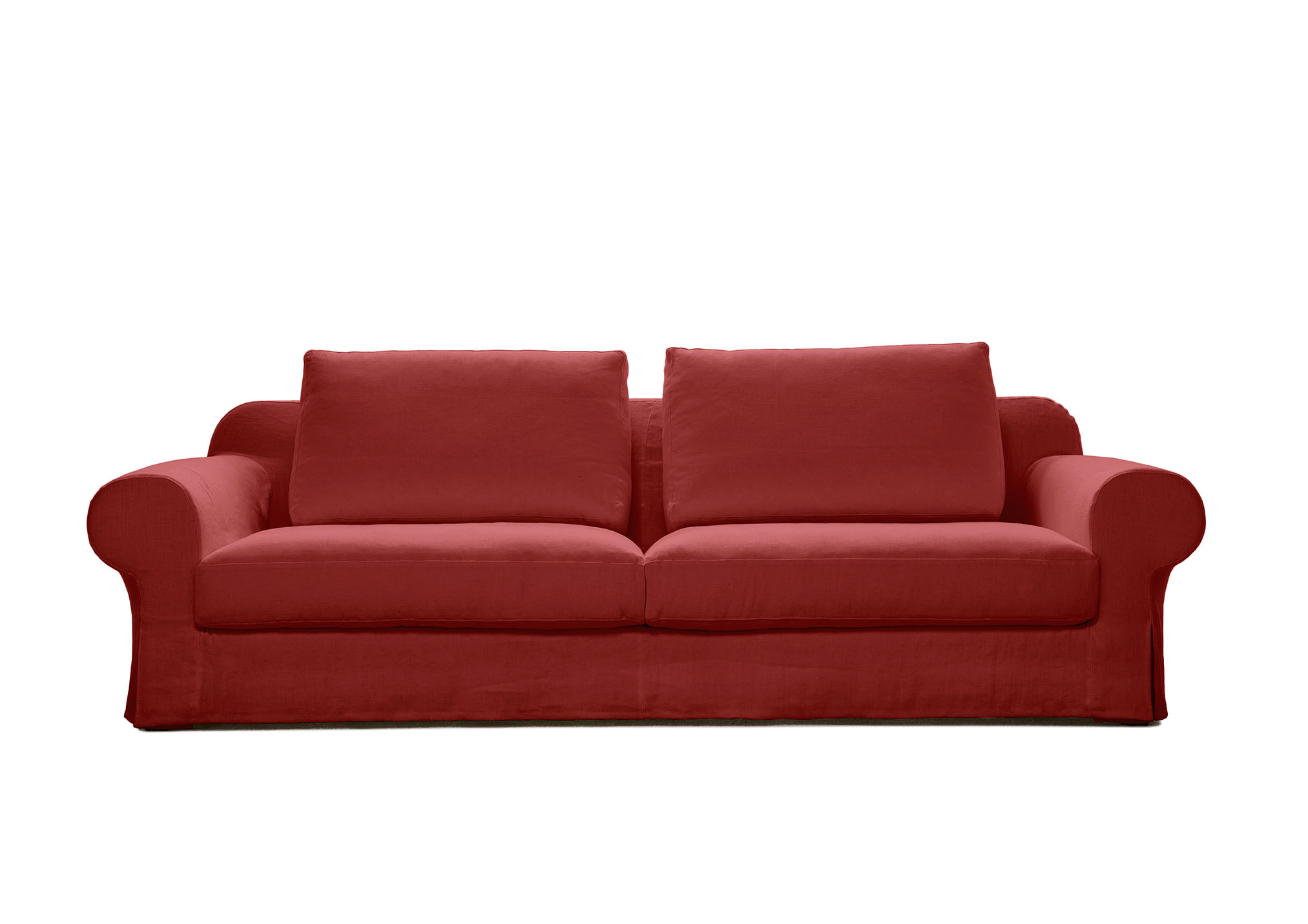 Outlet | Sofa Callas Rot Leinen - BertO Shop
