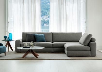 Sofa mit separater Chaise Longue - cm L.316 x T.236 x H.81