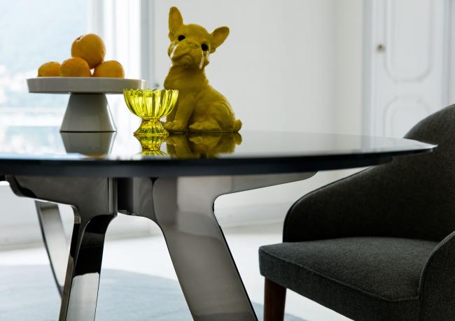 Ring Tisch mit Marmorplatte - Berto Salotti