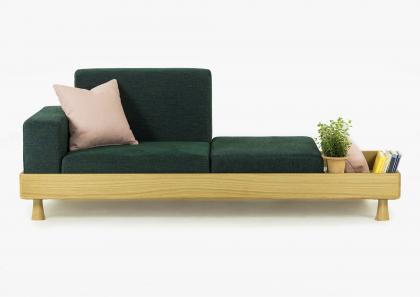 Modularsofa Meda - Zusammensetzung mit chaise longue