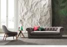 Ledersofa Boston - 3 sitzer cm L.245 x T.105 x H.68