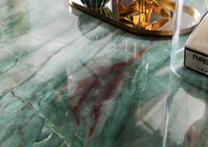 Riff Couchtisch Detailplatte Emerald Quarzite - BertO
