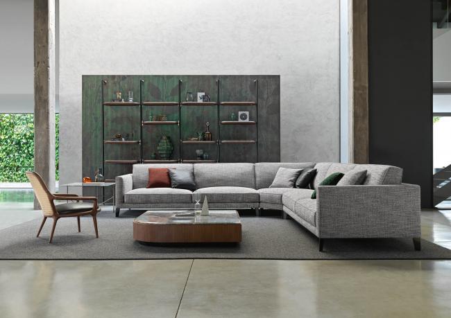 Sofa mit Hohen Füßen aus Stahl - BertO Outlet
