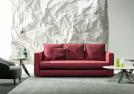 Schlafsofa stoff rot Robinson - BertO Outlet