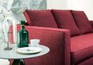 Schlafsofa stoff rot Robinson - BertO Outlet