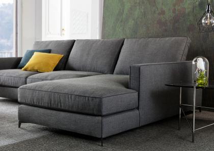 Sofa Jimmy mit Metallfüßen - cm L.300 x T.190 x H.80