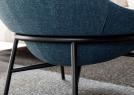 Designer-Sessel mit Metallgestell Hanna – Berto Salotti