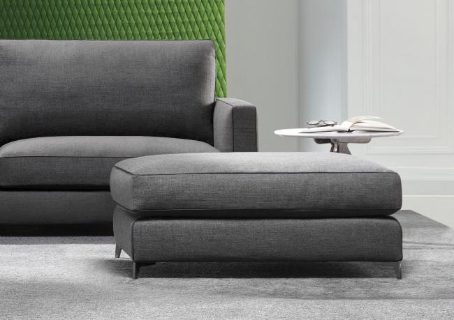 Hocker für das Sofa nach Maß Modell Jimmy - cm L.100 x T.70 x H.40 - BertO Salotti