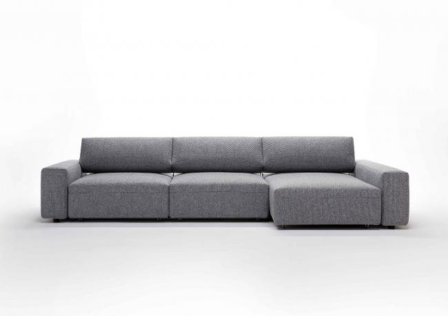 Ledersofa relax Schnelle-lieferung  L.260 x P.110 x H.60 / 75 - BertO Outlet