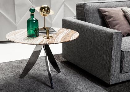  Zirkus Couchtisch mit Travertin Onyx Top