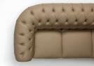 Klassisches Sofa Leder Capitonne mit Sitzkissen Füllung aus Polyurethanschaum- Berto Prima