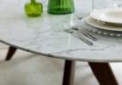 Ovaler Tisch Ring schnelle lieferung mit Tischplatte aus Carrara Marmor mit abgerundetem Rand - Berto Prima