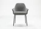 Design Stuhl Jackie mit Armlehnen - cm L.58,5 x D.59 x H.83 - BertO Salotti